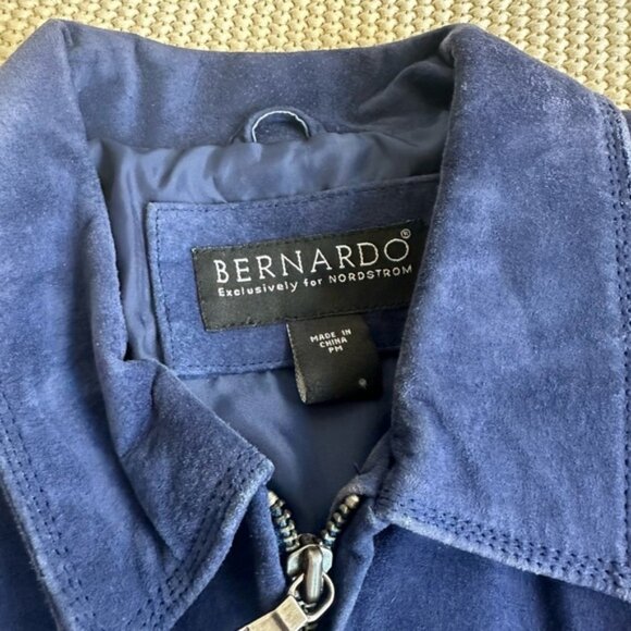 Vintage Royal Blue Suede Leather Jacket - Picture 2 of 7